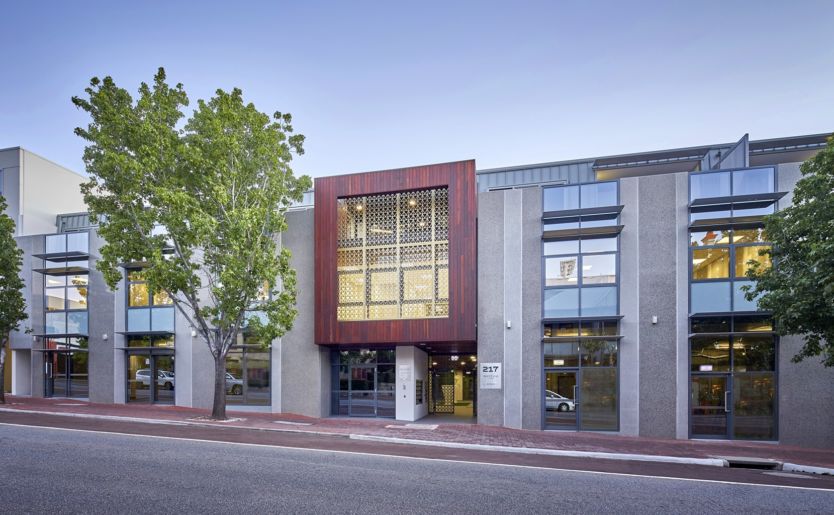 Professional external shot of Rhythm by Match, a commercial and executive apartments in Subiaco Perth Western Australia