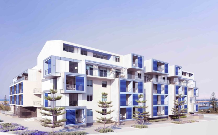 Architectural render of Form Apartments by Match in North Coogee