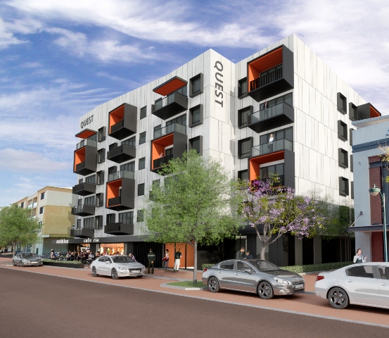 Render of Quest Apartment Hotel in Joondalup