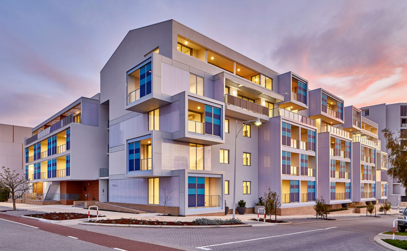 Form Apartments by Match external facade of the building in North Coogee