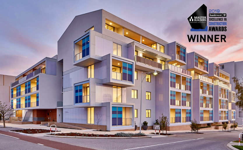 Form Apartments by Match in North Coogee awarded the 2019 Master Builders Award for Excellence in Construction Best Multi-Unit Development between $10million to $20 million
