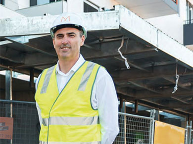 Michael Read, Director of M/Construction, one of only a couple of successful larger-scale developer-builder firms in Perth